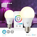 Miniatyrbillede 2 af 9: SmartLife Fuld Farve Pære | Wi-Fi | E27 | 806 lm | 9 W | RGB / Varm til kølig hvid | 2700 - 6500 K | Android™ / IOS | Pære | 2 stk.