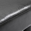 Miniatyrbild 10 av 10: Pall Chesterfield Bänk Gjord Av Konstläder, Svart, 40X30X24Cm