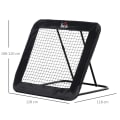 Miniatyrbillede 4 af 10: Foldefodboldmål, Fodboldrebounder, Rebound-Væg, Net Til Multisport, 5-Niveau Justerbar, 128X118X108-120 Cm