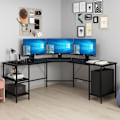 Miniatyrbillede 1 af 6: Study Desk Power L - 8537 - Sort