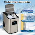 Pikkukuva 2 / 5: Jääpalakone 24kg per päivä jäämurskakone jääpalakone jääpalakone, jossa lapioajastin 2,5L vesisäiliö
