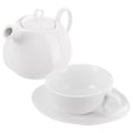 Miniatyrbillede 3 af 6: Tekandesæt i porcelæn - Tåler opvaskemaskine og mikroovn