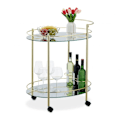Miniatyrbillede 1 af 8: Oval serveringsvogn med 2 niveauer