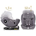 Pikkukuva 3 / 9: Nukido Prestige Line auton istuin harmaa 0-36kg ISOFIX