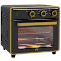 Miniatyrbillede 7 af 7: Miniovn 20L, Pizzaovn Med Varmluftsfunktion, Varmluftovn Med Bageplade, Grillrist, 90-230℃, 1400 W Elektrisk Miniovn Med 1 Times Timer