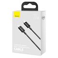 Pikkukuva 5 / 9: Ylivoimainen USB-C Iphone Lightning -kaapeli nopeaan lataukseen 20 W 1m musta