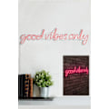 Miniatyrbild 4 av 9: Dekorativ plast LED-belysning Good Vibes Only - Rosa