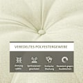 Miniatyrbillede 5 af 10: Havestolshynde Sædehynde Til Månestol Med 10 Cm Polstring, Stolehynde, Polyester, Beige