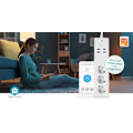 Pikkukuva 7 / 8: SmartLife Jatkojohto | Wi-Fi | 3x Maadoitettu virtaliitin (CEE 7/3) / 4 x USB | 16 A | 3680 W | 1.80 m | -10 - 40 °C | Android™ / IOS | Valkoinen