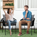 Pikkukuva 3 / 10: Setti 2 Puutarhatuolia Ja Tyynyjä, Boho Style -Puutarhatuolisarja, Puutarhatuoli, Puutarhakalusteet, Parveketuoli, Patiotuoli, Metallirunko
