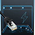 Pikkukuva 4 / 9: Patchcord-kaapeli Ethernet-verkkokaapeli RJ45 Cat 6 UTP 1000Mbps 1m