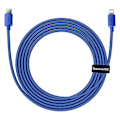 Miniatyrbild 4 av 9: Kabel för snabbladdning och dataöverföring USB-C Iphone Lightning 20W 2m blå
