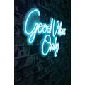 Miniatyrbillede 2 af 7: Dekorativ Plastic Led-belysning Good Vibes Only 2 - Blå
