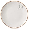 Beige keramisk desserttallrik 20 cm