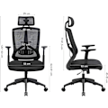 Miniatyrbillede 3 af 7: Ergonomisk kontorstol med justerbar nakkestøtte