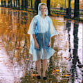 Pikkukuva 5 / 8: Kertakäyttöinen ponchosetti 10 kpl Blue one size