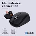 Pikkukuva 6 / 7: Yvi+ Langaton hiiri Bluetooth / 2,4 GHz musta