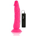 Miniatyrbillede 7 af 10: Diversia - Fleksibel Vibrerende Dildo Pink 21 Cm -O- 4,9 Cm