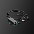 Miniatyrbillede 9 af 9: Eksternt LAN micro USB netværkskort 100Mbps til Chromecast 1m sort