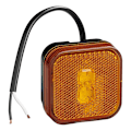 Miniatyrbillede 3 af 7: Sidemarkeringslygte 12/24V rav 65 x 65 mm LED