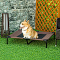 Miniatyrbillede 2 af 10: Hundeseng Udendørs Soveplads, Hundeseng & Hundesofa, Kaffebrun, 92X76X18Cm