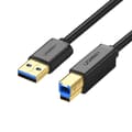 Ugreen USB-A 3.0 to USB-B Printer Cable, 5Gbps, 1m - Black