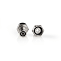 Miniatyrbillede 1 af 3: F-Connector | Lige | Han | Nikkelplateret | 75 Ohm | Krymp | Kabeldiameter: 5.5 mm | Kobber | Sølv | 2 stk. | Window Box