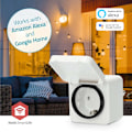 Miniatyrbillede 6 af 9: SmartLife Smart Plug | Zigbee 3.0 | IP44 | Effektmåler | 3680 W | Type F (CEE 7/7) | -10 - 40 °C | Android™ / IOS | Hvid | 1 stk.