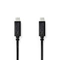 Pikkukuva 1 / 3: USB kaapeli | USB 3.2 Gen 1 | USB-C™ Uros | USB-C™ Uros | 60 W | 4K@60Hz | 5 Gbps | Niklattu | 2.00 m | Pyöreä | PVC | Musta | Laatikko