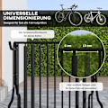 Miniatyrbillede 6 af 10: Cykelstativ, Multistander, Vejrbestandig, Til Op Til 4 Cykler, På Begge Sider, Stål, Sort, 90X80X80Cm