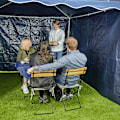 Miniatyrbillede 3 af 7: Sidepaneler i mørkeblå pavillon - sæt med 3 stk