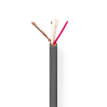 Pikkukuva 1 / 2: Mikrofonikaapeli | 2 x 0.23 mm² | Kupari | 100.0 m | Pyöreä | PVC | Tummanharmaa | Kela
