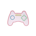 Miniatyrbild 5 av 8: Dekorativ LED-belysning i plast Play Station Gaming Controller - Rosa