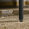 Miniatyrbild 7 av 10: Sidobord Soffbord med 2 hyllplan Soffbord i härdat glas för Vardagsrum Sovrum 100 x 55 x 45,5 cm Stål Svart