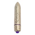 Miniatyrbillede 1 af 3: Rocks-Off - Ro-80 mm guld vibrerende kugle 7 V