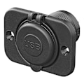 Miniatyrbillede 3 af 6: USB lynoplader indbygget type A + C 2-vejs 12/24V 3Am model 1