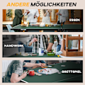 Pikkukuva 8 / 10: Indoor Pöytätennispöytä Pyörillä Pöytätennispöytä Taitettava Pöytätennispelisetti, Jossa 2 Pöytätennismailaa Ja 3 Palloa, Terästä, Vihreä