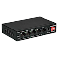 Miniatyrbillede 4 af 6: Long Range 5-Port Gigabit PoE+ Switch med 4 PoE+ porte og DIP-switch