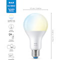 Miniatyrbillede 5 af 11: WiZ smart lampe, E27, indstillelig hvid - nuancer af hvidt lys, Wi-Fi, 2700-6500 K, 1521 lm