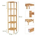 Pikkukuva 4 / 7: Natural Bamboo 5-tasoinen hylly: tilaa säästävä ja kestävä