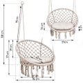 Pikkukuva 5 / 9: Riippuva puutarhakeinutuoli BOHO beige