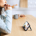 Miniatyrbillede 4 af 9: Stivt etui med gelramme og indbygget stativ til iPhone 14 sort