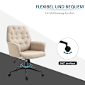 Miniatyrbillede 7 af 10: Drejestol Kontorstol Højdejusterbar Ergonomisk Rocker Funktion Skum