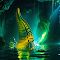 Miniatyrbillede 10 af 10: Epic - Cetus Green Tentacle Dildo Small Size