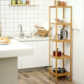 Pikkukuva 7 / 7: Natural Bamboo 5-tasoinen hylly: tilaa säästävä ja kestävä