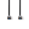 Pikkukuva 2 / 4: Aktiivinen Optinen High Speed HDMI-kaapeli, jossa Ethernet | HDMI™ liitin | HDMI™ liitin | 4K@60Hz | 18 Gbps | 40.0 m | Pyöreä | PVC | Musta | Pakkaus