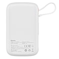 Pikkukuva 3 / 9: Powerbank pikalatauksella 10000mAh 22,5W QC-PD-SCP-FCP USB-C-kaapeli valkoinen