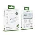 Pikkukuva 5 / 9: Kaapelikaapeli iPhone MFI USB-C:lle - Lightning 30W 3A 1,2m valkoinen