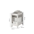 Miniatyrbillede 2 af 2: Multipurpose plasthylde RF-2 - Hvid