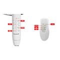 Miniatyrbillede 8 af 10: Gulvblæser stående ventilator 45W – 3 tilstande, 5 blade, timer, fjernbetjening